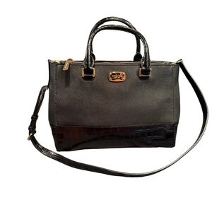Michael Kors Black and Gray Satchel